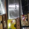 不锈钢菜刀 厨房家用菜刀彩木切片刀砍骨刀组合锋利不锈钢刀具